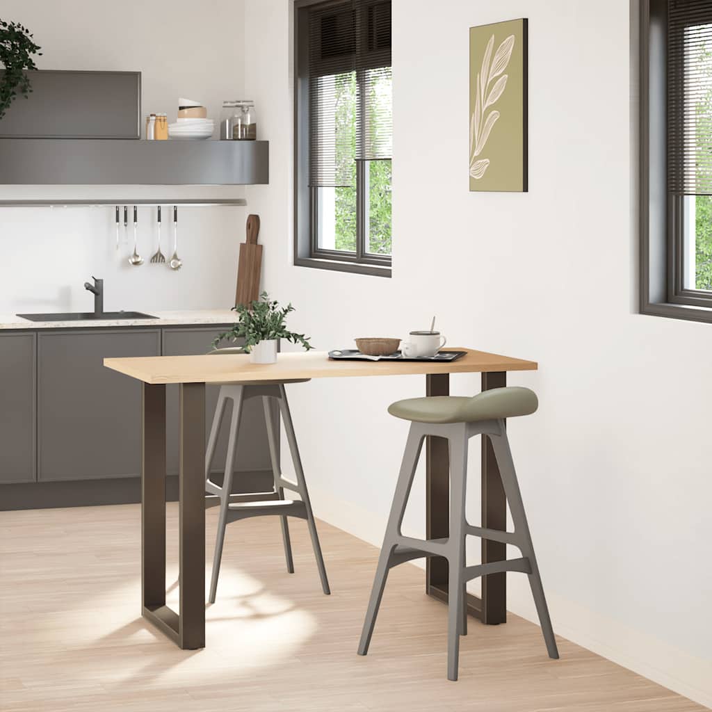vidaXL Bartafelpoten 2 st U-vormig 60x(90-91) cm staal naturel
