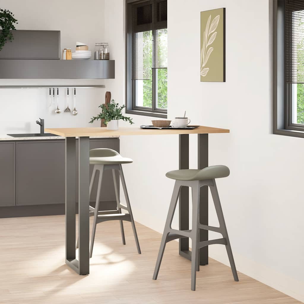 vidaXL Bartafelpoten 2 st U-vormig 50x(110-111) cm staal antraciet