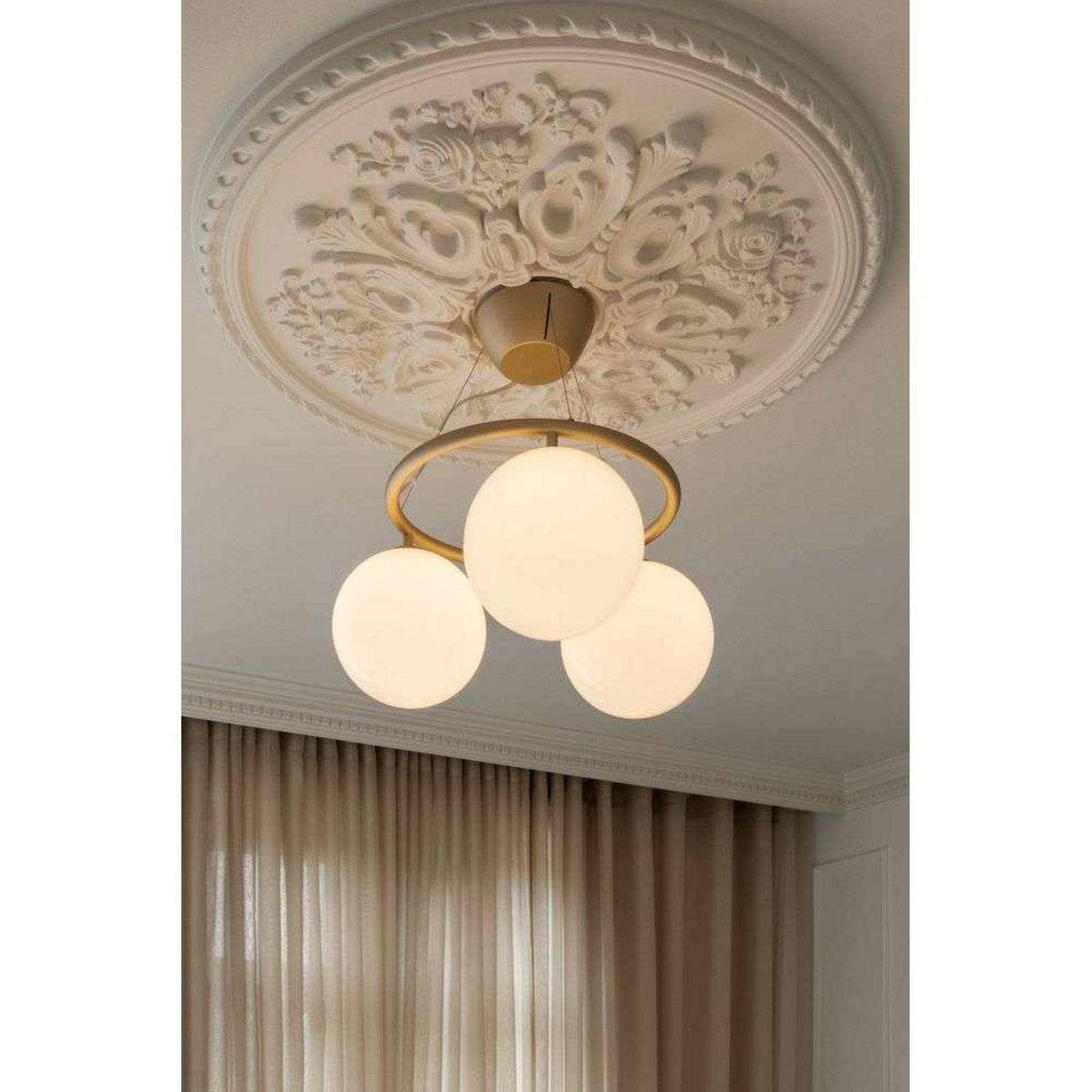 Nuura Aps Nuura kroonluchter Miira 3 Circular, Ø 54 cm, messing/opaak