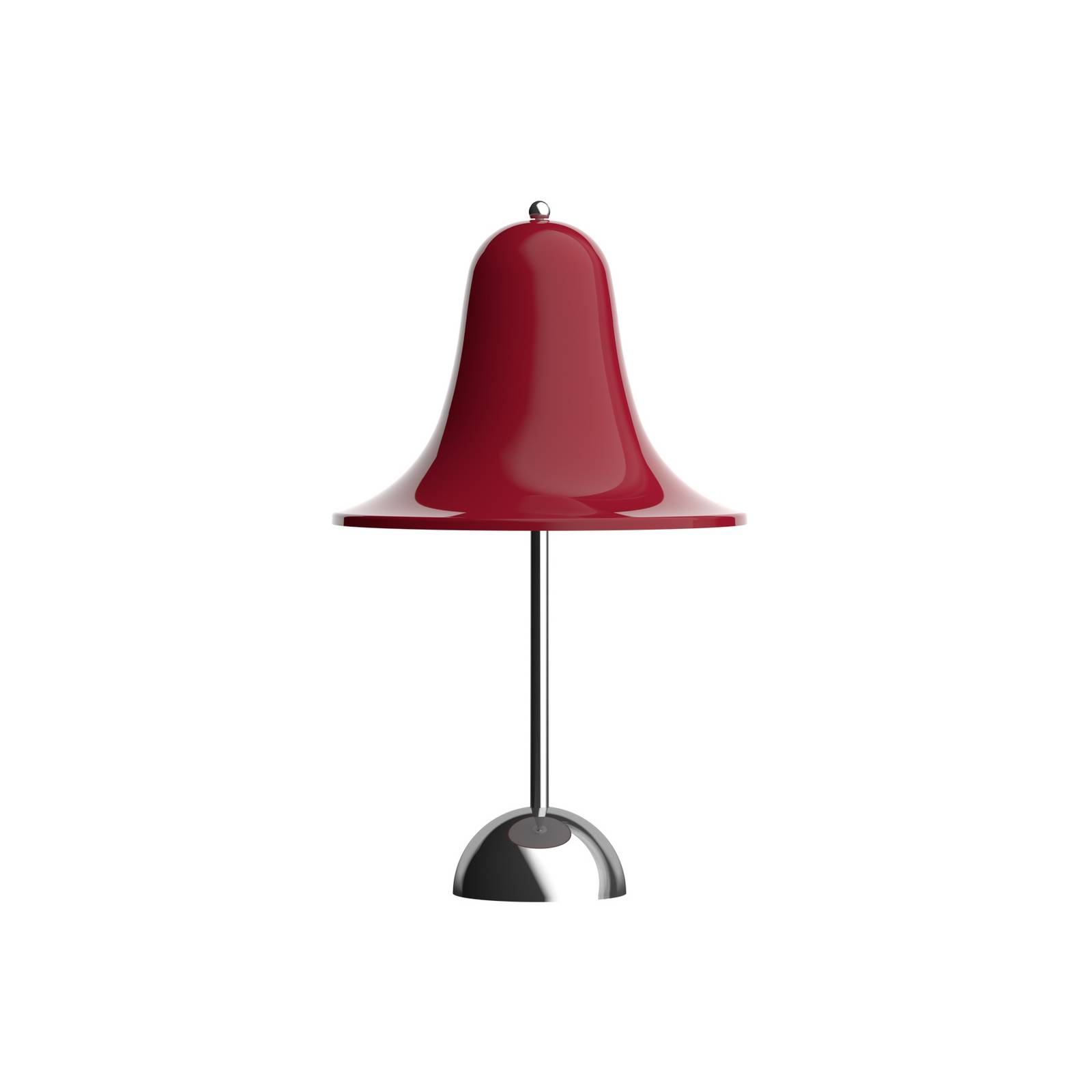 Verpan LED tafellamp Pantop, kersenrood, hoogte 30 cm