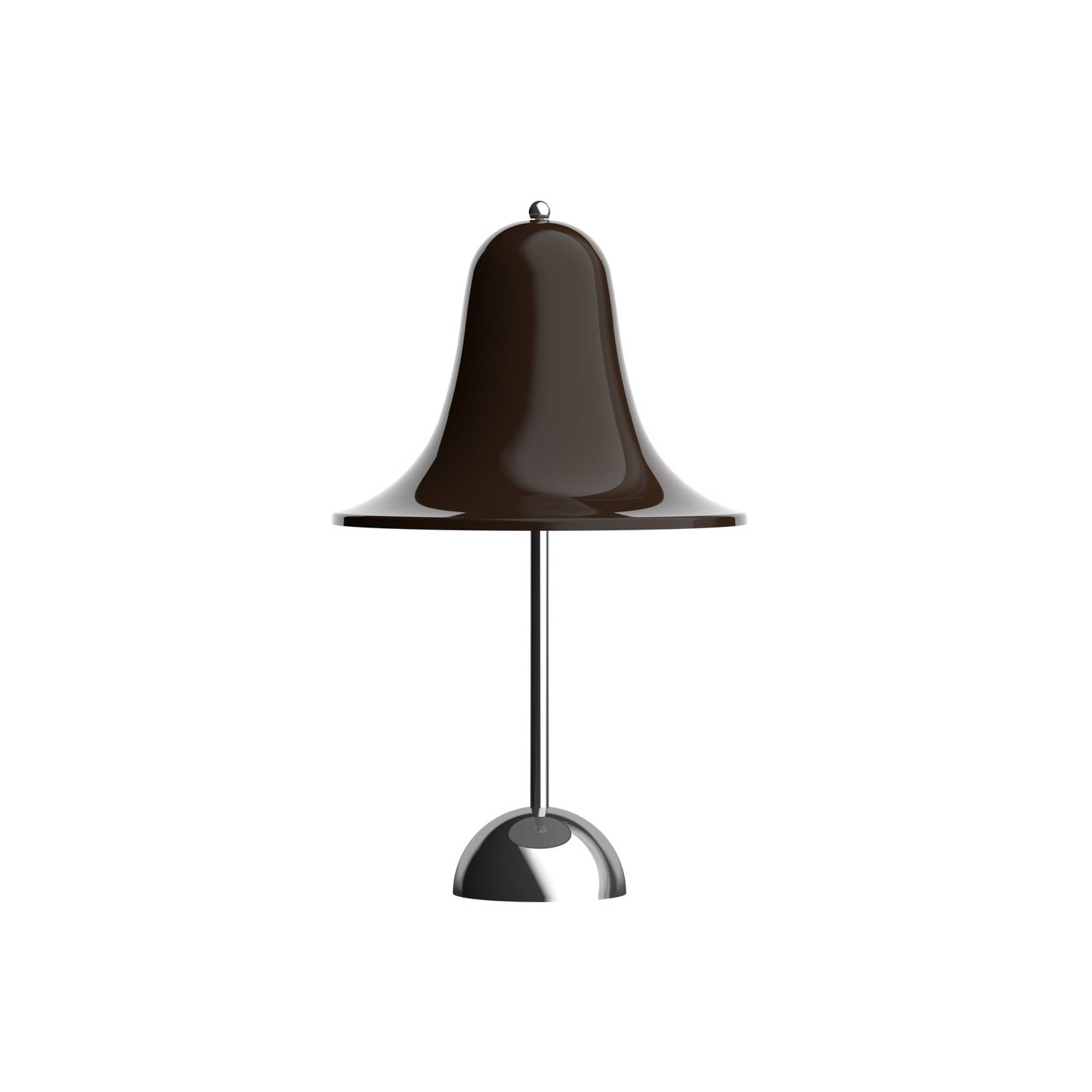 Verpan LED tafellamp Pantop, bruin, hoogte 30 cm, IP44