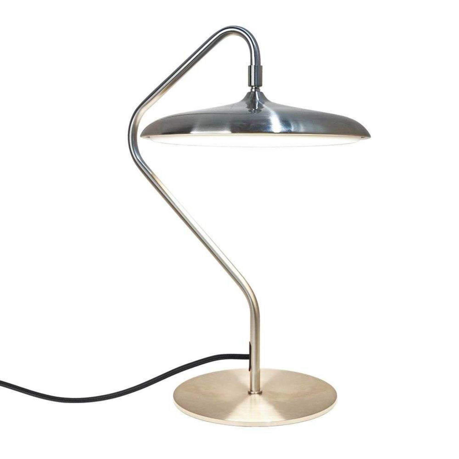 DFTP by Nordlux LED tafellamp Artist, staalkleurig, hoogte 41 cm, roestvrij staal