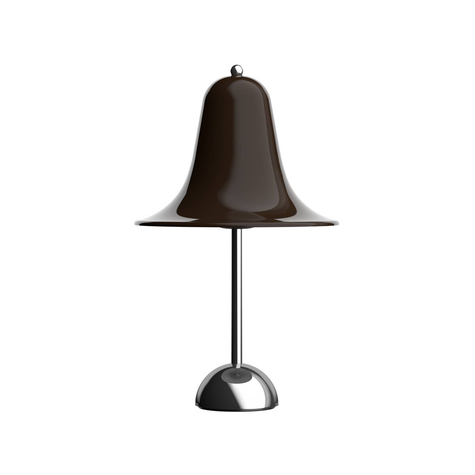 Verpan tafellamp Pantop, bruin, hoogte 23 cm, metaal, E14