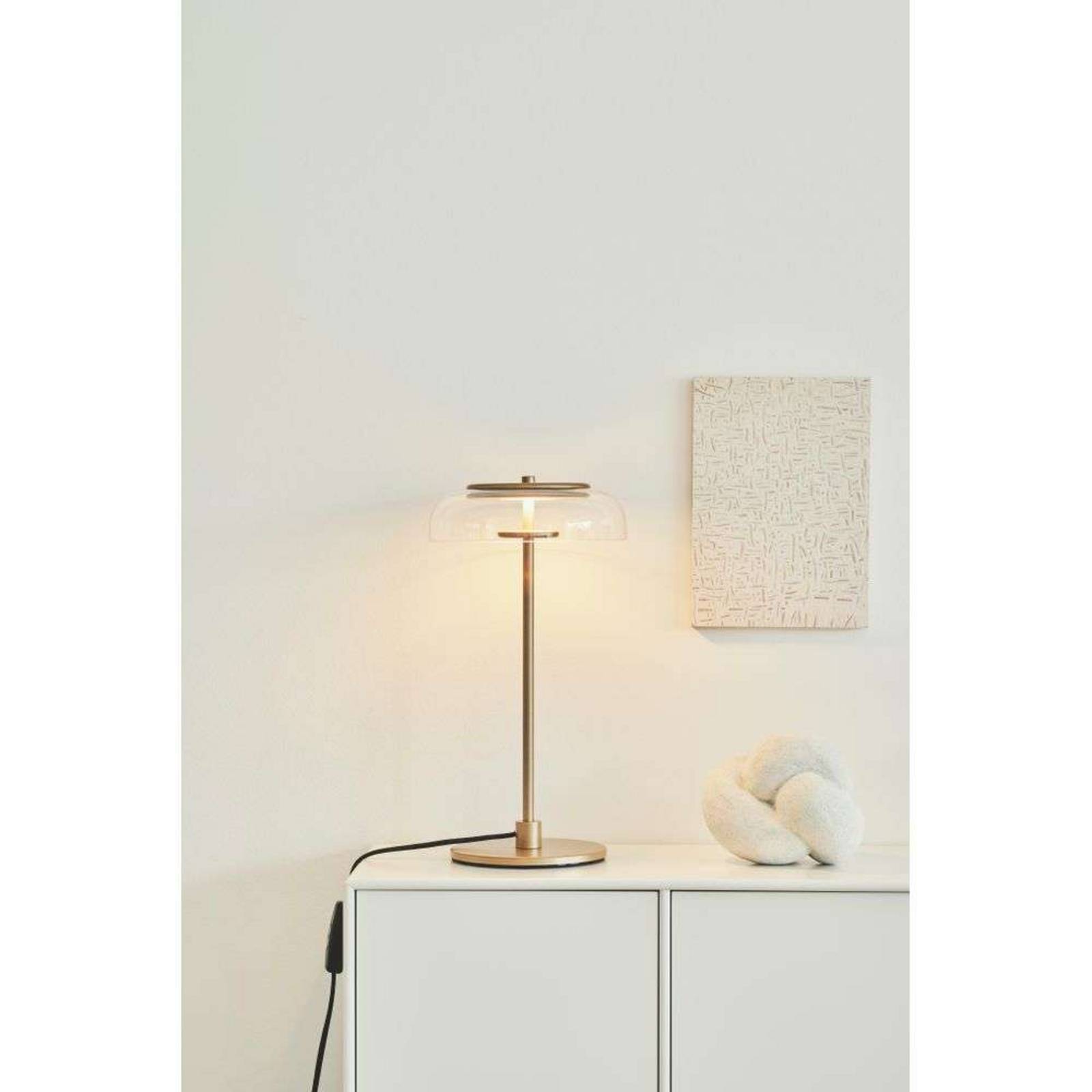 Nuura Aps Nuura LED tafellamp Blossi, hoogte 43 cm, goudkleurig/helder