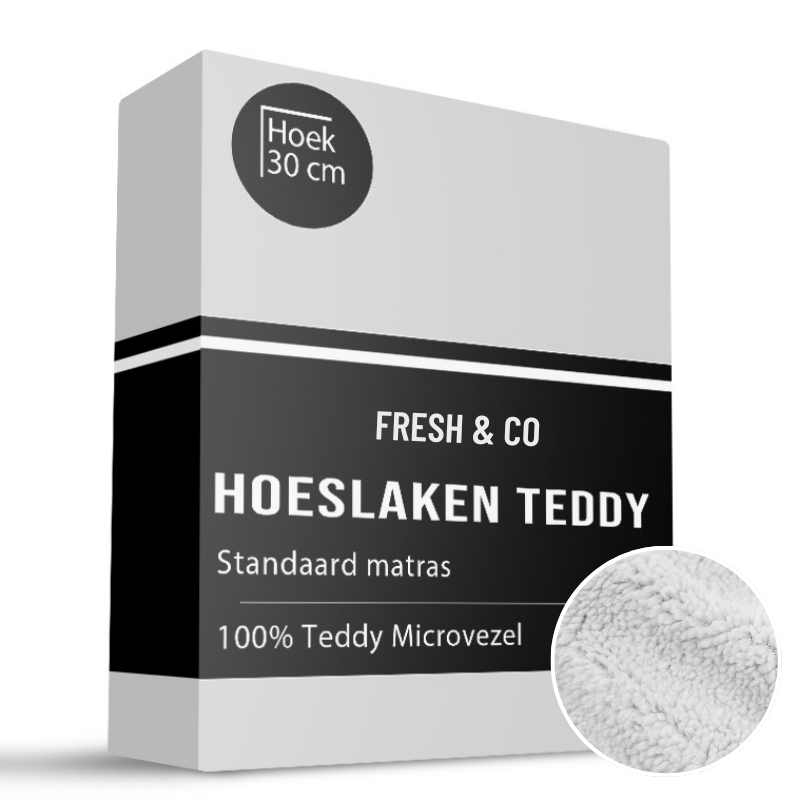 Fresh and Co Hoeslaken - Teddy - 180x200cm - Taupe -  - 