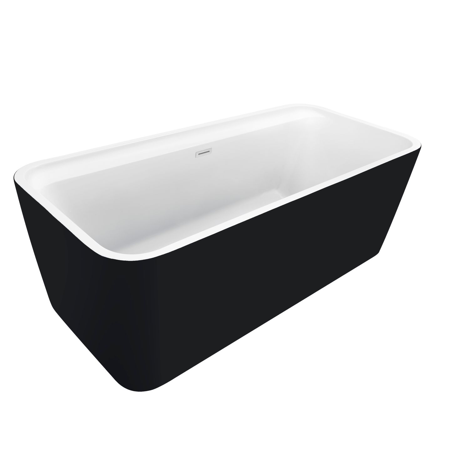 Allibert Bad Kolora 170x78cm Zwart/zwart Mat