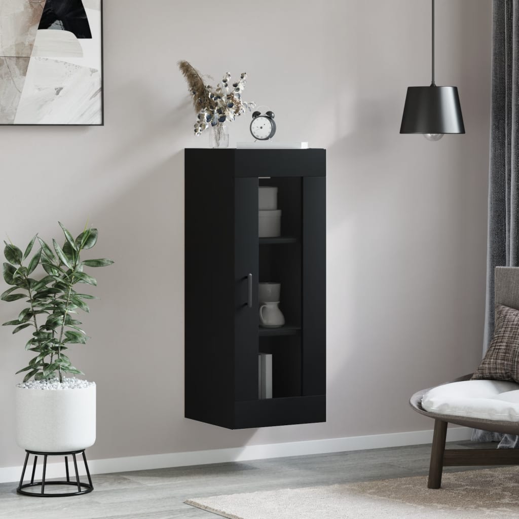 vidaXL Hangkast 34,5x34x90 cm zwart