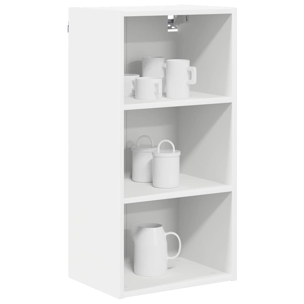vidaXL Hangkast met plank Riga Wit 40 x 29,5 x 80 cm Bewerkt hout