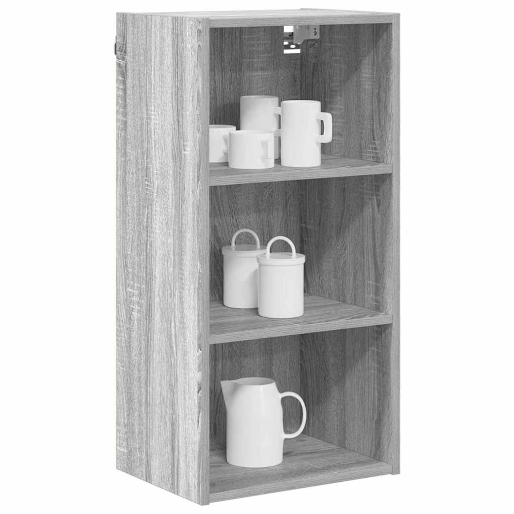 vidaXL Hangkast Riga Grijs Sonoma 40 x 29,5 x 80 cm Bewerkt hout