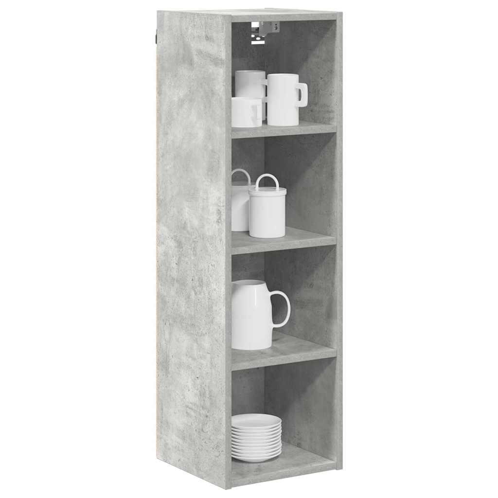 vidaXL Hangkast Riga Beton Grijs 30 x 29,5 x 100 cm Bewerkt hout
