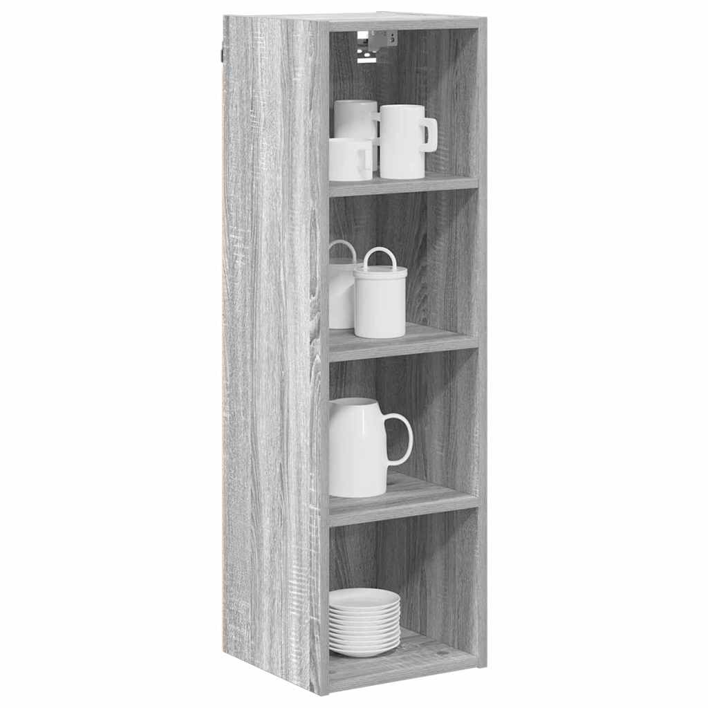 vidaXL Hangkast Riga Grijs Sonoma 30 x 29,5 x 100 cm Bewerkt hout