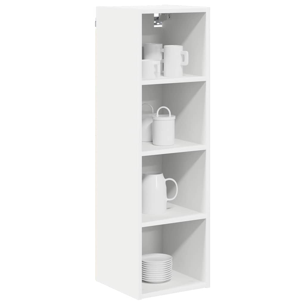 vidaXL Hangkast met plank Riga Wit 30 x 29,5 x 100 cm Bewerkt hout