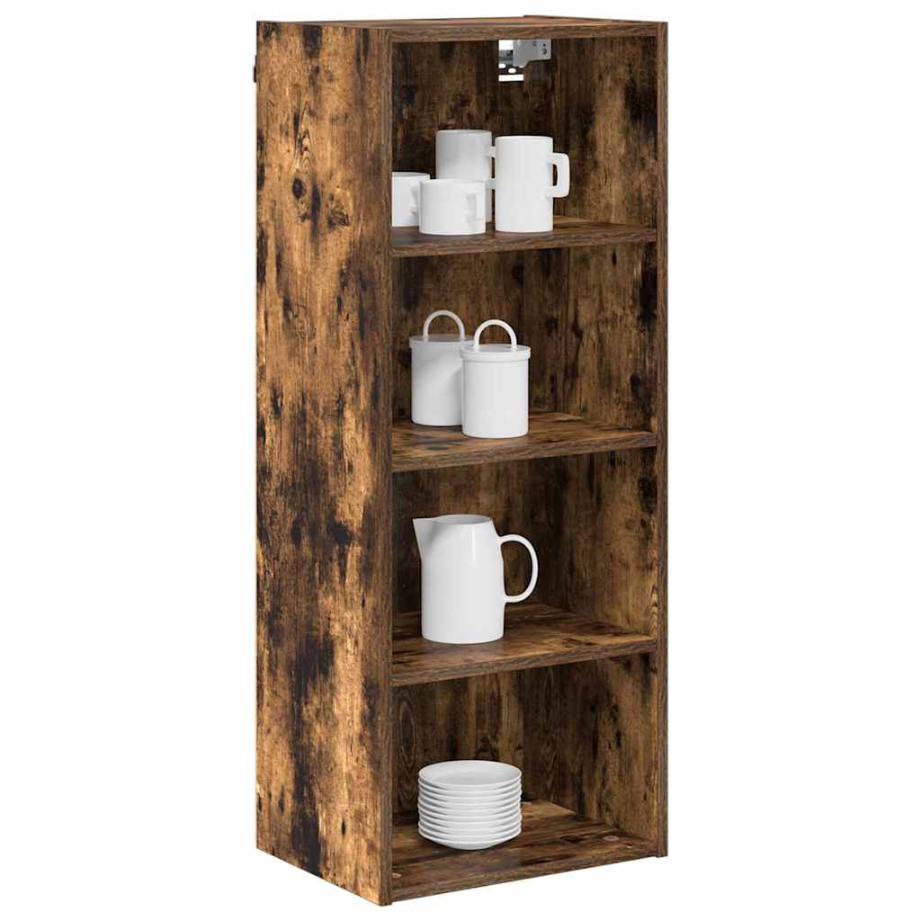 vidaXL Hangkast Riga Gerookt eiken 40 x 29,5 x 100 cm Bewerkt hout