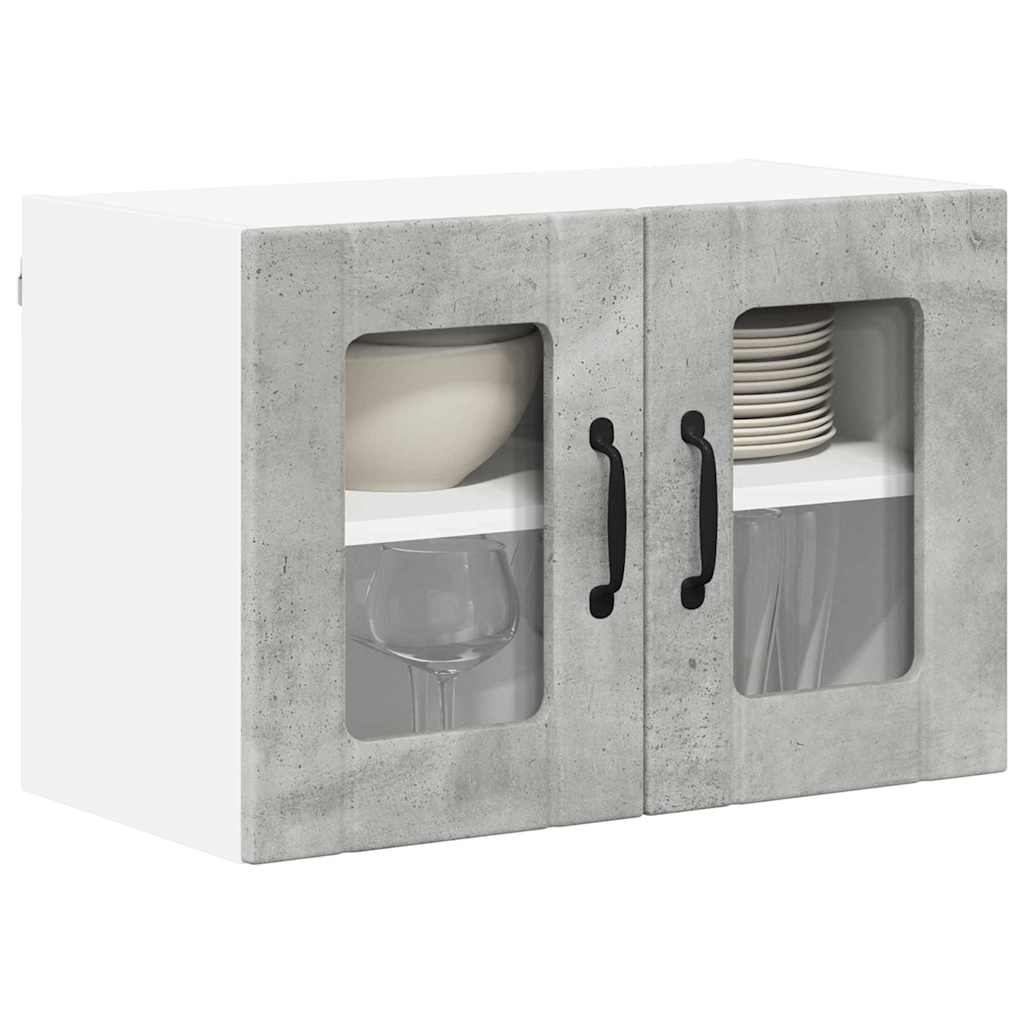 vidaXL Keukenkast aan de muur Beton Grijs 60 x 31 x 40 cm Bewerkt hout
