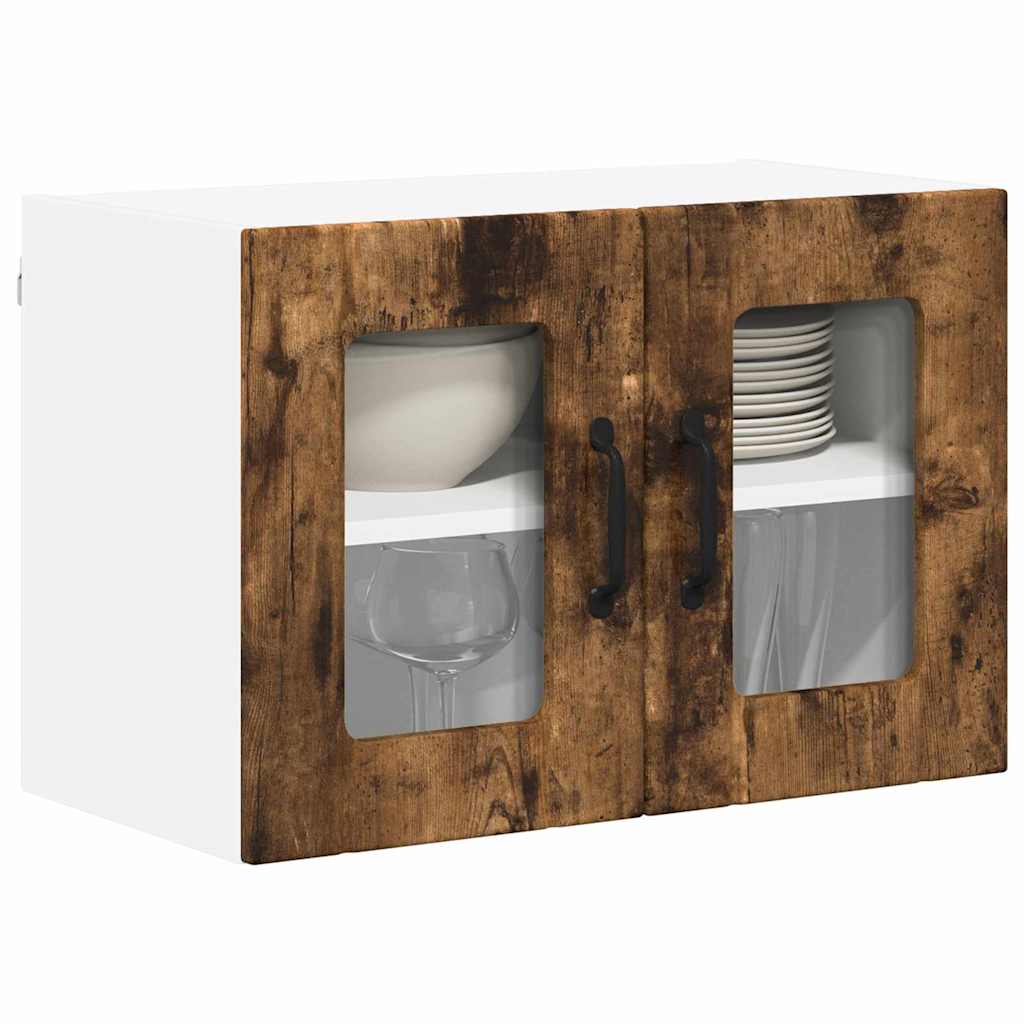 vidaXL Keukenkast aan de muur met plank Gerookt eiken 60 x 31 x 40 cm