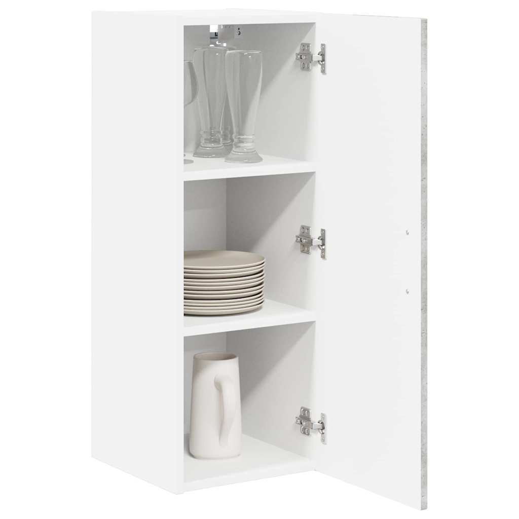 vidaXL Keukenkast aan de muur Beton Grijs 30 x 31 x 80 cm Bewerkt hout