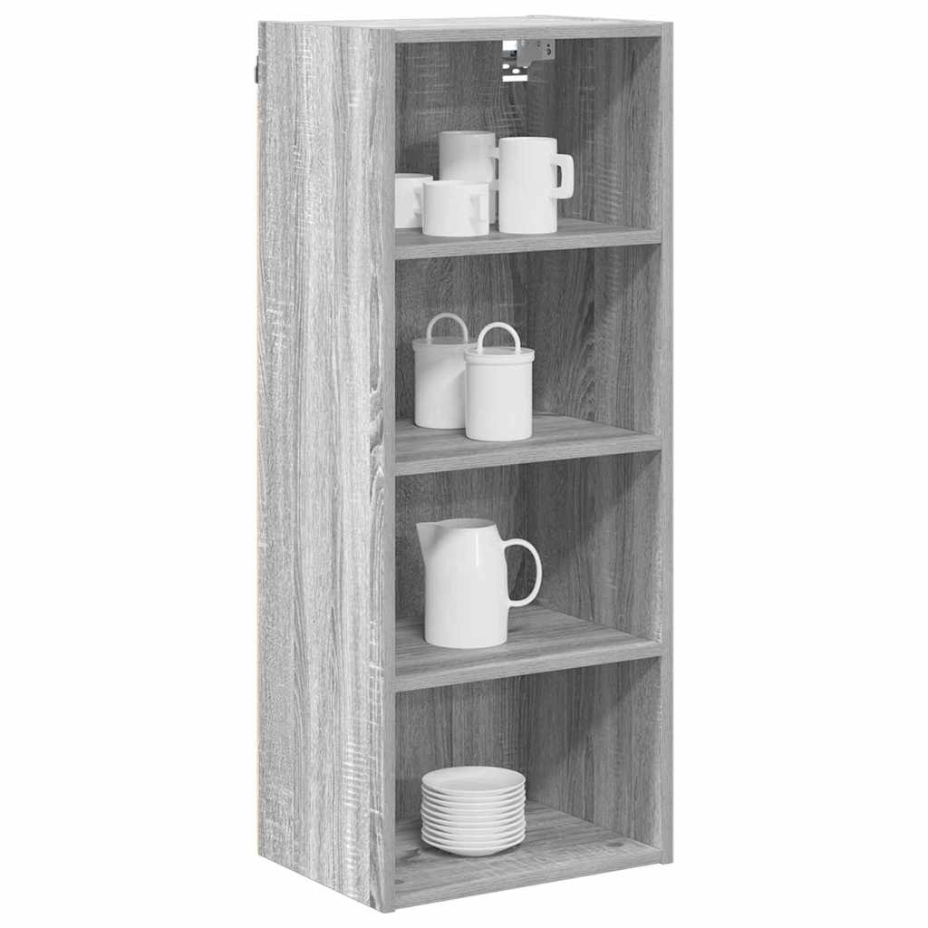 vidaXL Hangkast Riga Grijs Sonoma 40 x 29,5 x 100 cm Bewerkt hout
