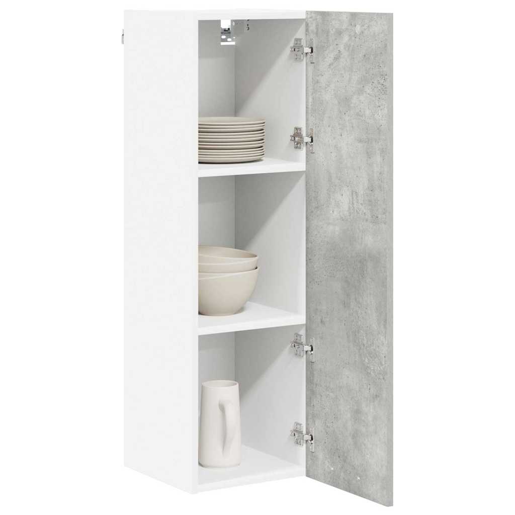 vidaXL Hangkast Riga Beton Grijs 30 x 31 x 100 cm Bewerkt hout