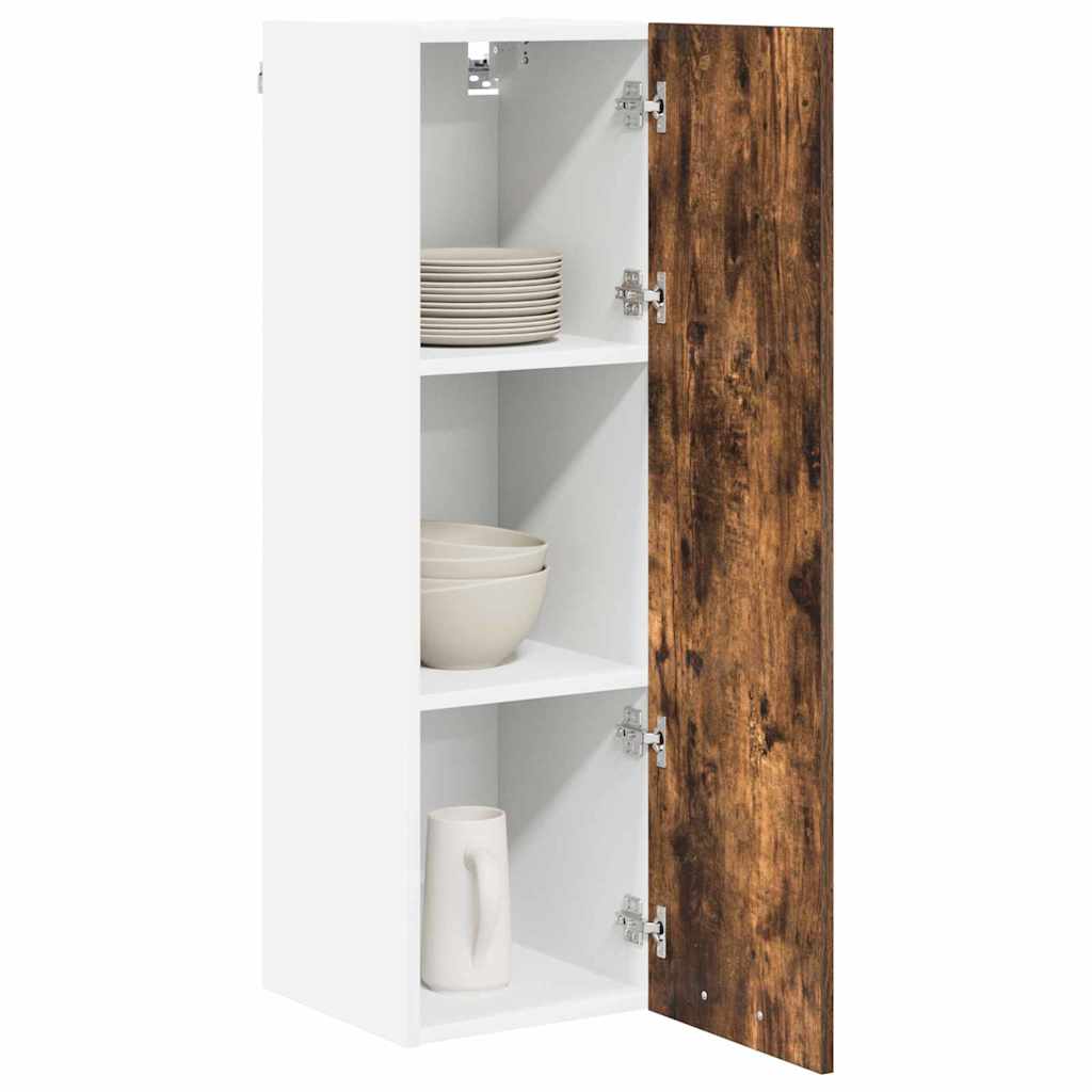 vidaXL Hangkast Riga Gerookt eiken 30 x 31 x 100 cm Bewerkt hout