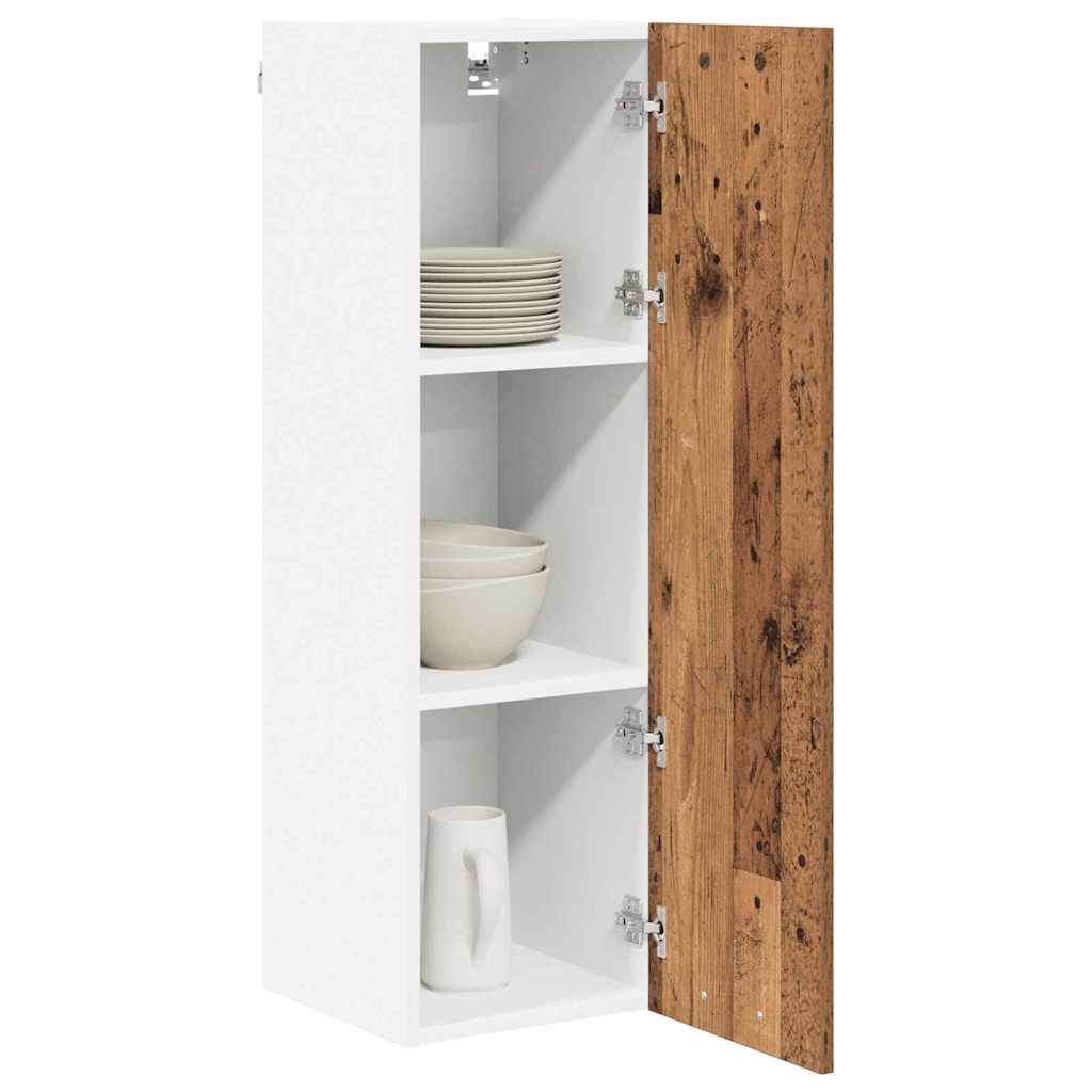 vidaXL Hangkast met plank Riga Oud Hout 30 x 31 x 100 cm Bewerkt hout