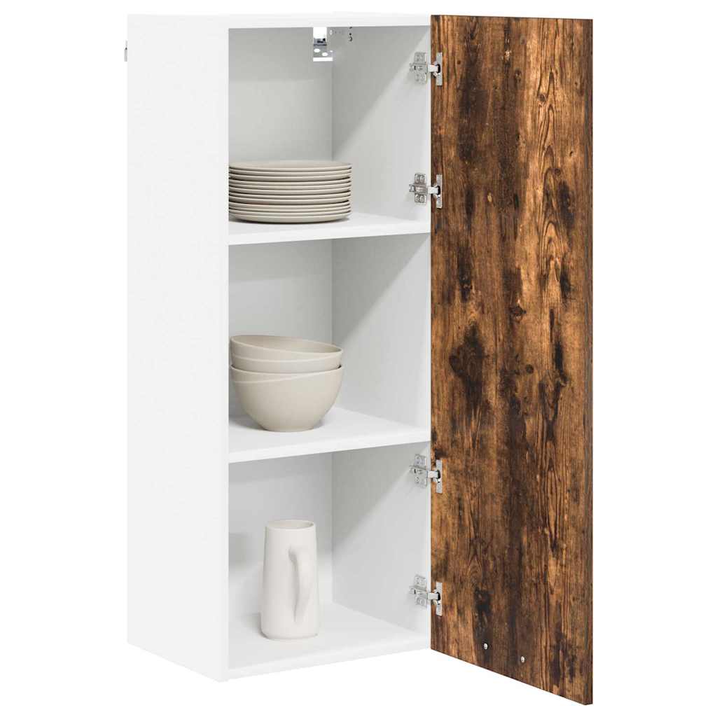 vidaXL Hangkast Riga Gerookt eiken 40 x 31 x 100 cm Bewerkt hout