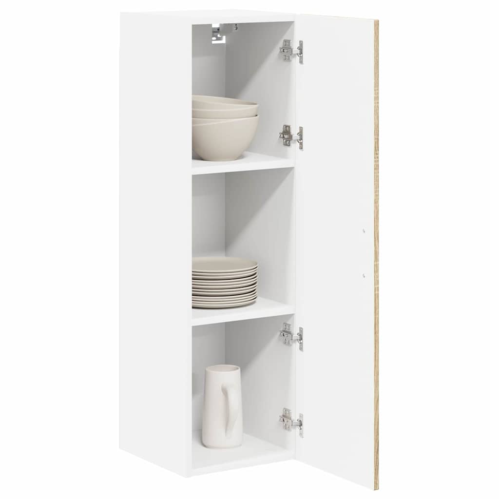 vidaXL Keukenkast aan de muur met plank Sonoma Eiken 30 x 31 x 100 cm
