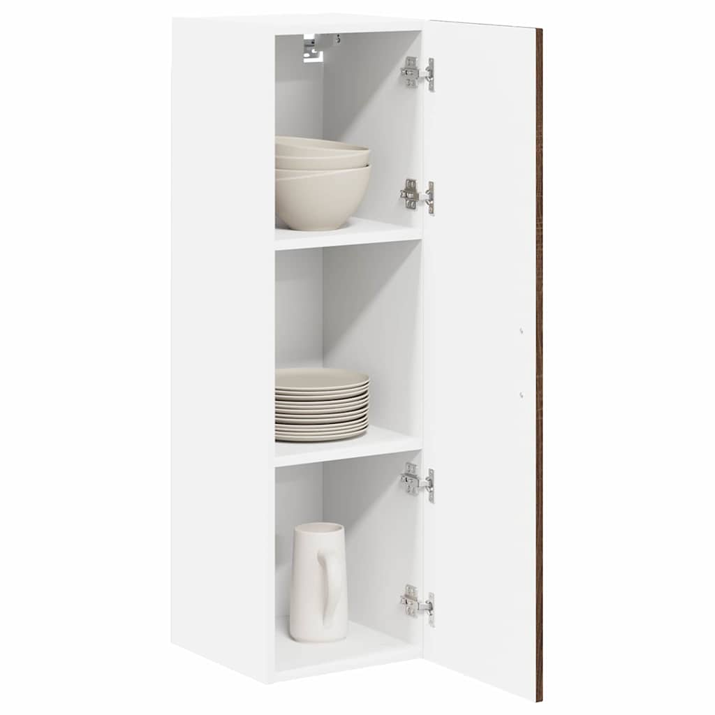 vidaXL Keukenkast aan de muur met plank Bruin Eiken 30 x 31 x 100 cm