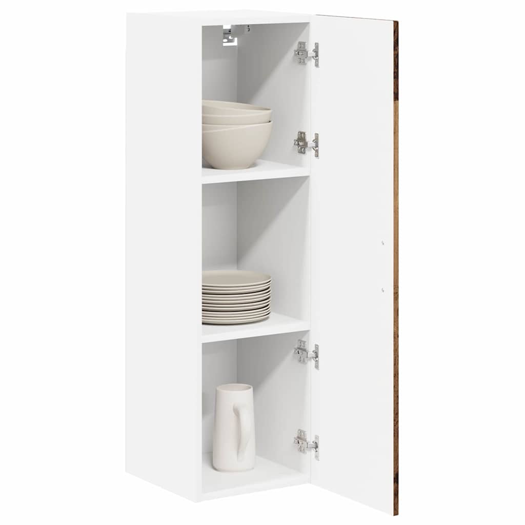 vidaXL Keukenkast aan de muur Oud Hout 30 x 31 x 100 cm Bewerkt hout