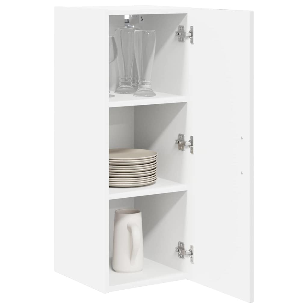 vidaXL Keukenkast aan de muur met plank Hoogglans wit 30 x 31 x 80 cm
