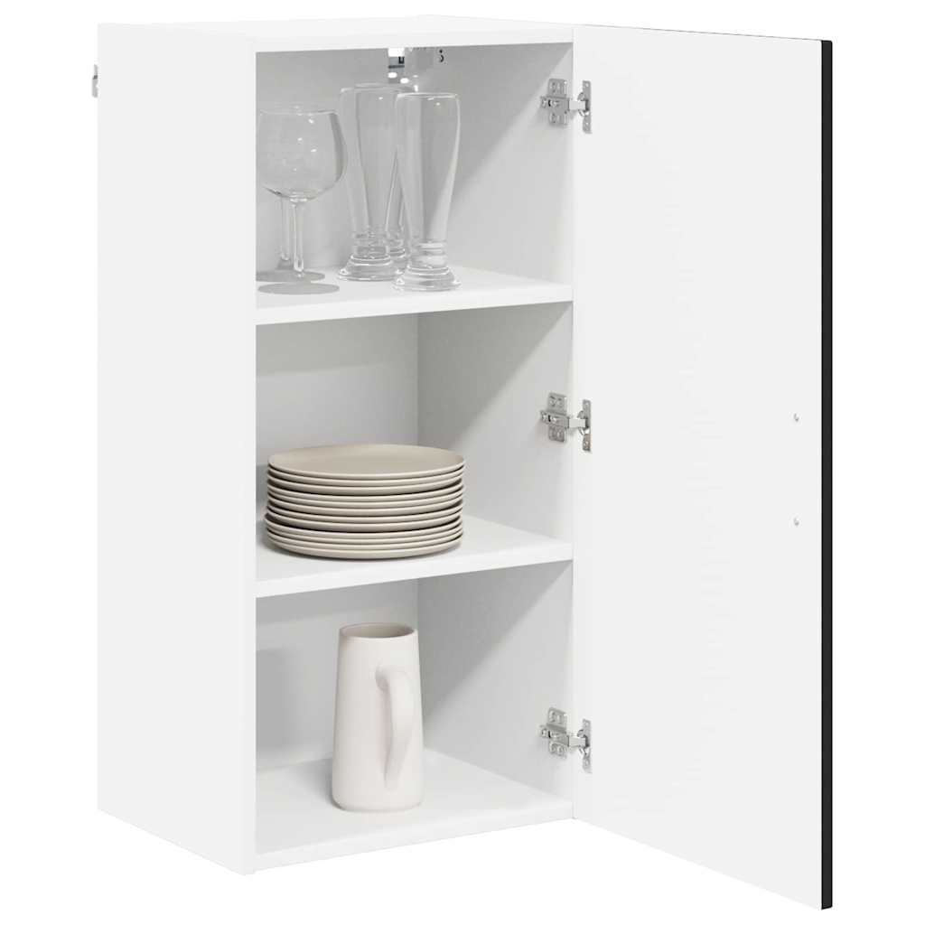 vidaXL Keukenkast aan de muur Zwart 40 x 31 x 80 cm Bewerkt hout
