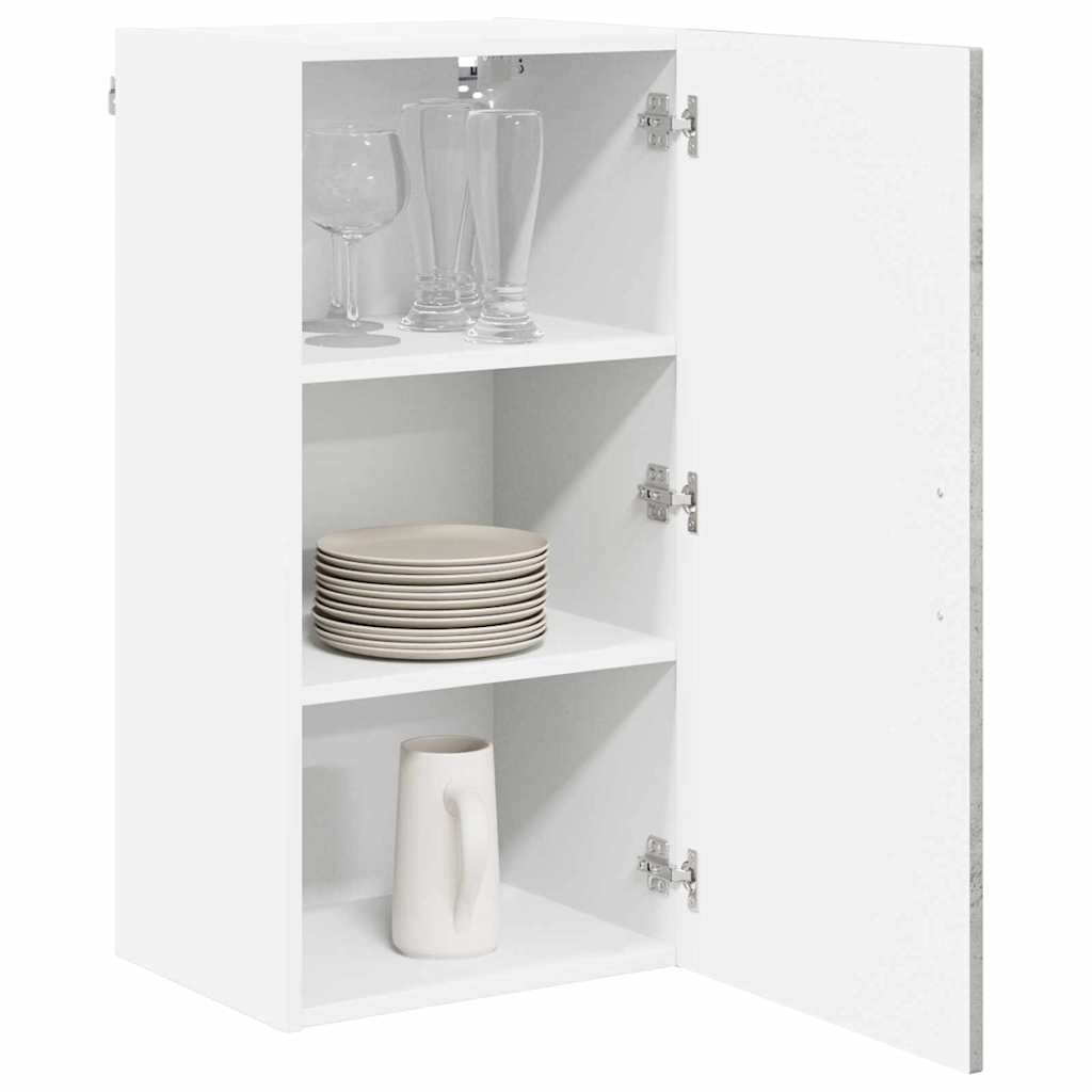 vidaXL Keukenkast aan de muur Beton Grijs 40 x 31 x 80 cm Bewerkt hout