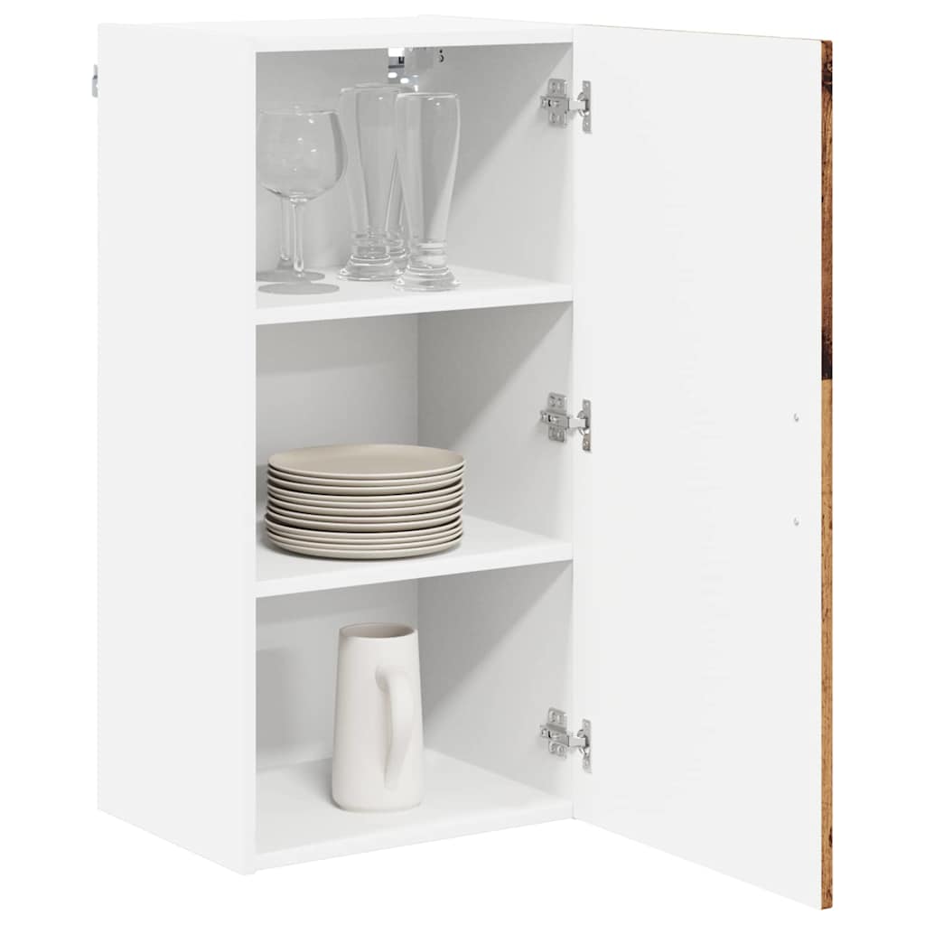 vidaXL Keukenkast aan de muur Oud Hout 40 x 31 x 80 cm Bewerkt hout