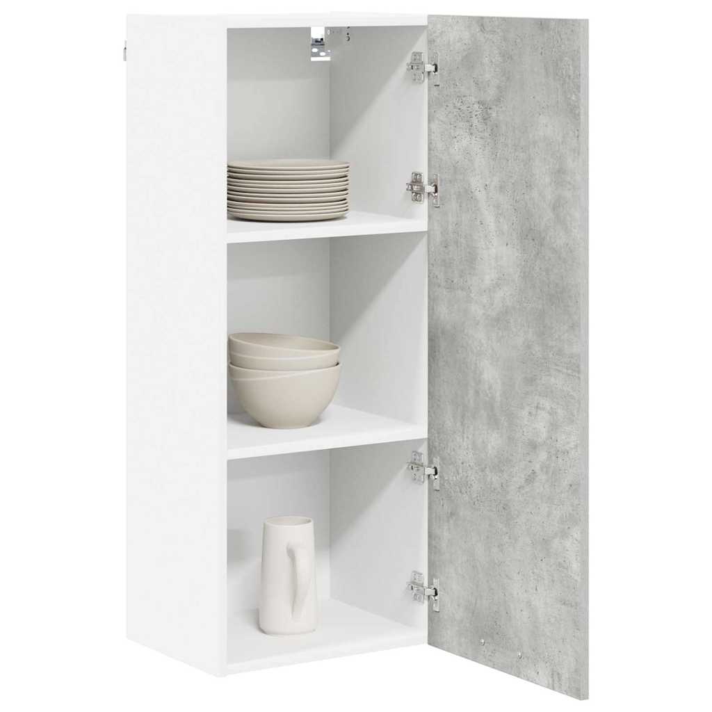 vidaXL Hangkast Riga Beton Grijs 40 x 31 x 100 cm Bewerkt hout