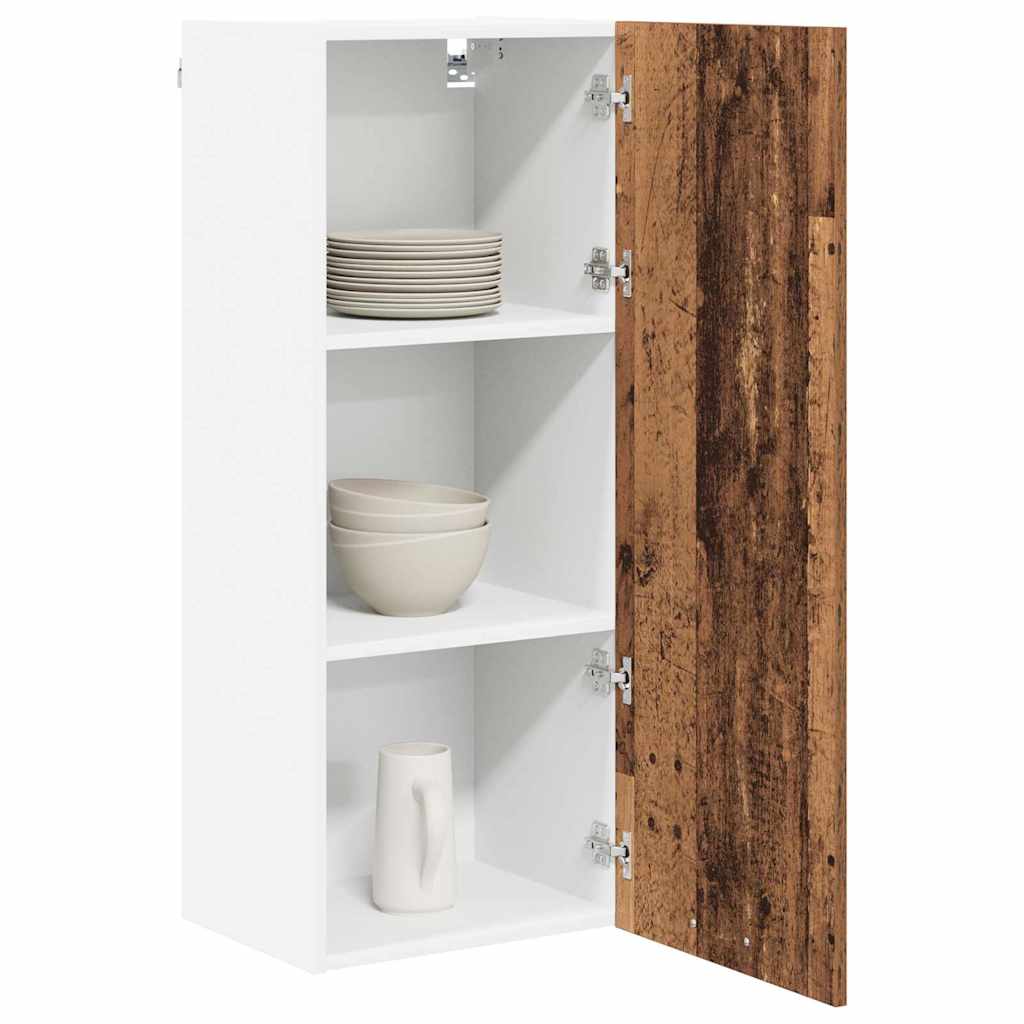 vidaXL Hangkast met plank Riga Oud Hout 40 x 31 x 100 cm Bewerkt hout