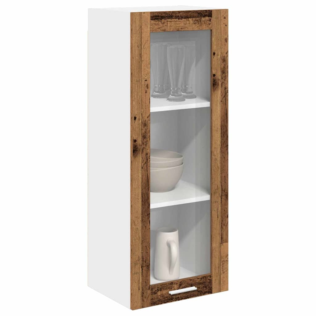 vidaXL Hangkast met plank Riga Oud Hout 40 x 31 x 100 cm Bewerkt hout
