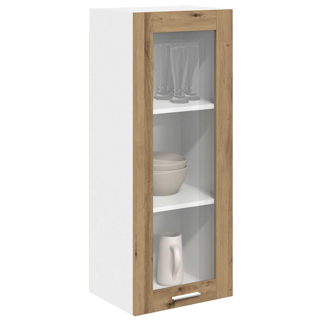 vidaXL Hangkast Riga Artisan Eiken 40 x 31 x 100 cm Bewerkt hout