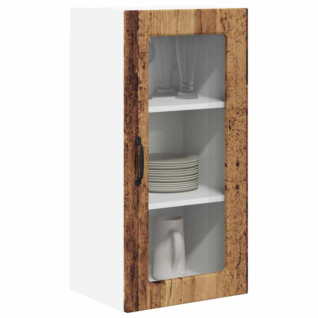 vidaXL Keukenkast aan de muur Oud Hout 40 x 31 x 80 cm Bewerkt hout