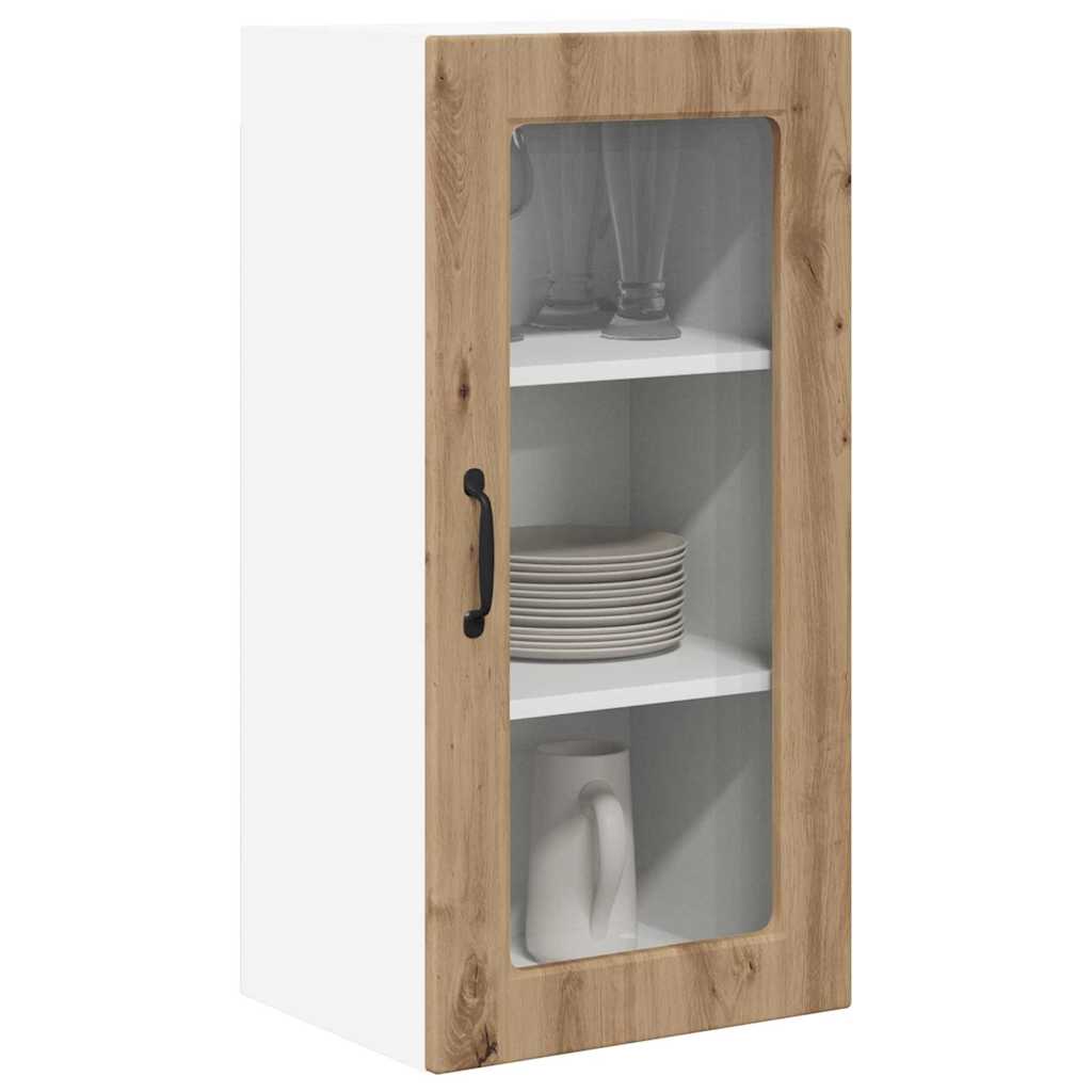 vidaXL Keukenkast aan de muur met plank Artisan Eiken 40 x 31 x 80 cm