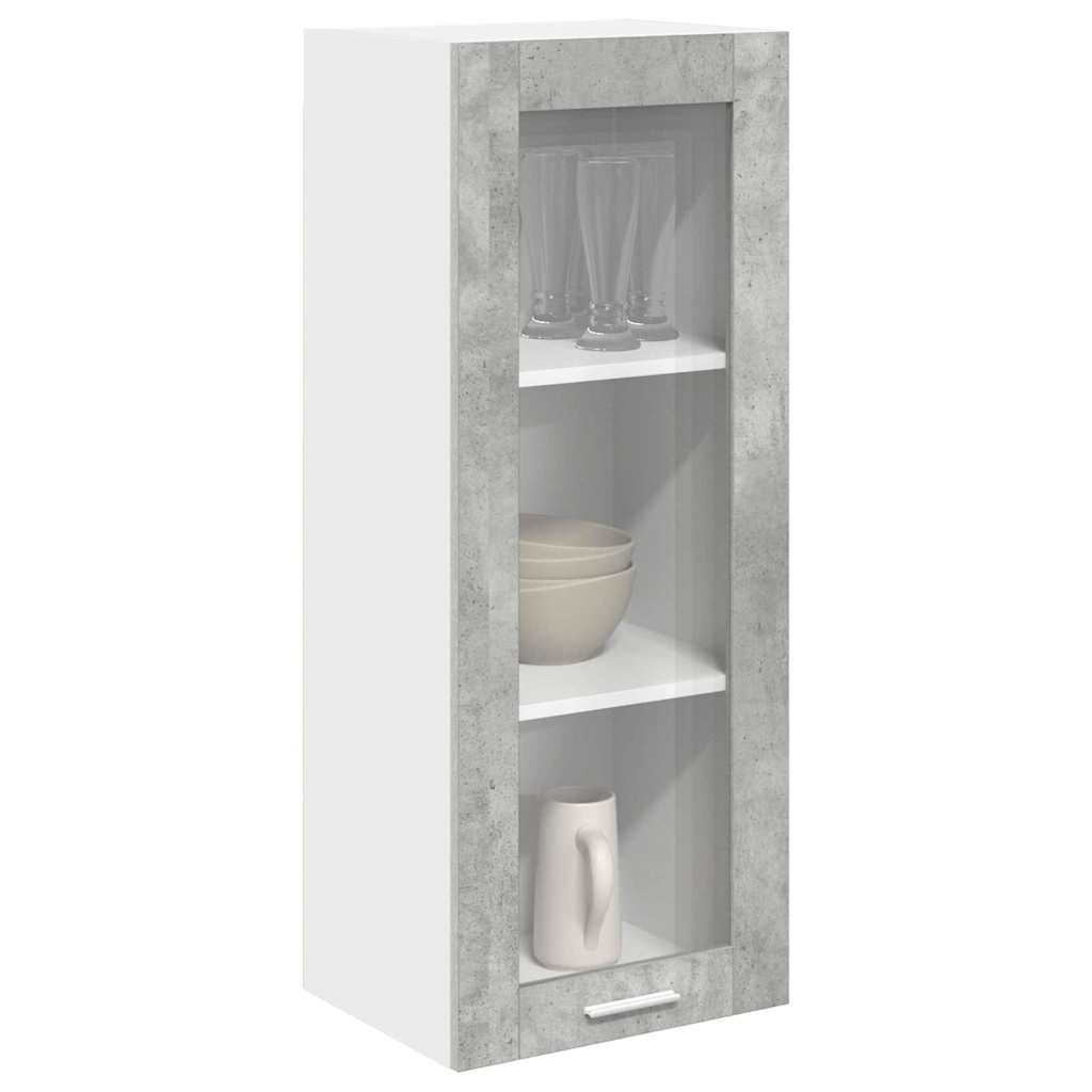 vidaXL Hangkast Riga Beton Grijs 40 x 31 x 100 cm Bewerkt hout
