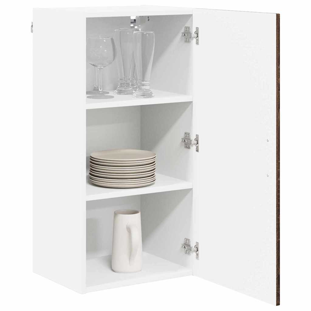 vidaXL Keukenkast aan de muur Bruin Eiken 40 x 31 x 80 cm Bewerkt hout