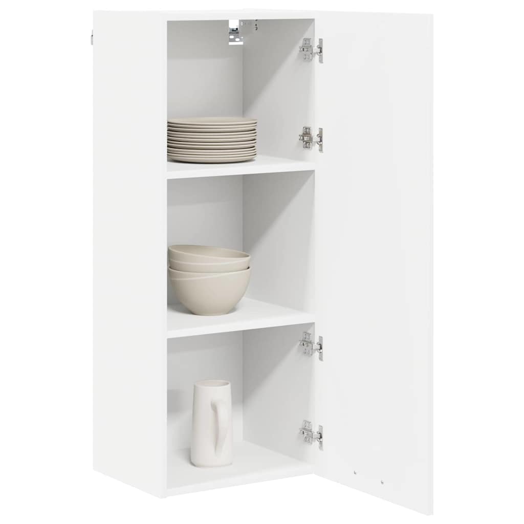 vidaXL Hangkast met plank Riga Wit 40 x 31 x 100 cm Bewerkt hout