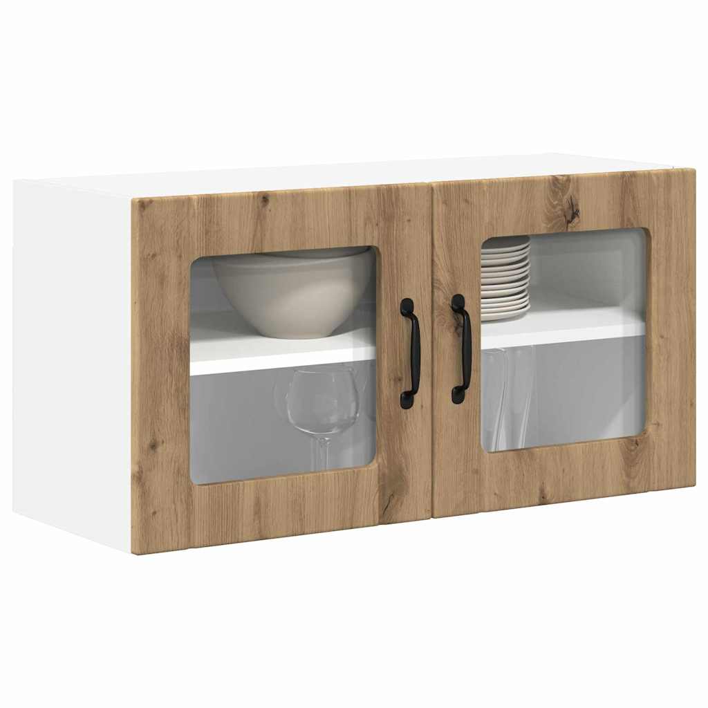 vidaXL Keukenkast aan de muur met plank Artisan Eiken 80 x 31 x 40 cm