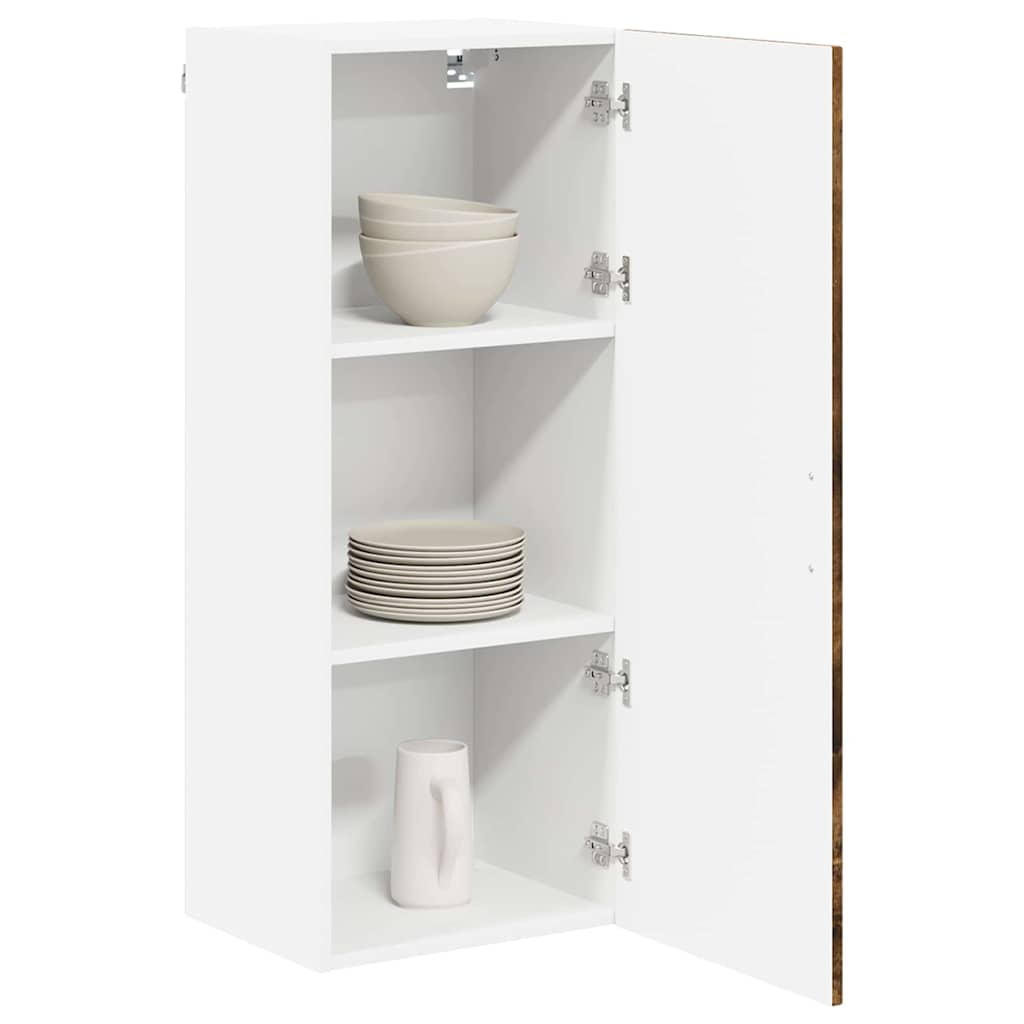 vidaXL Keukenkast aan de muur met plank Gerookt eiken 40 x 31 x 100 cm