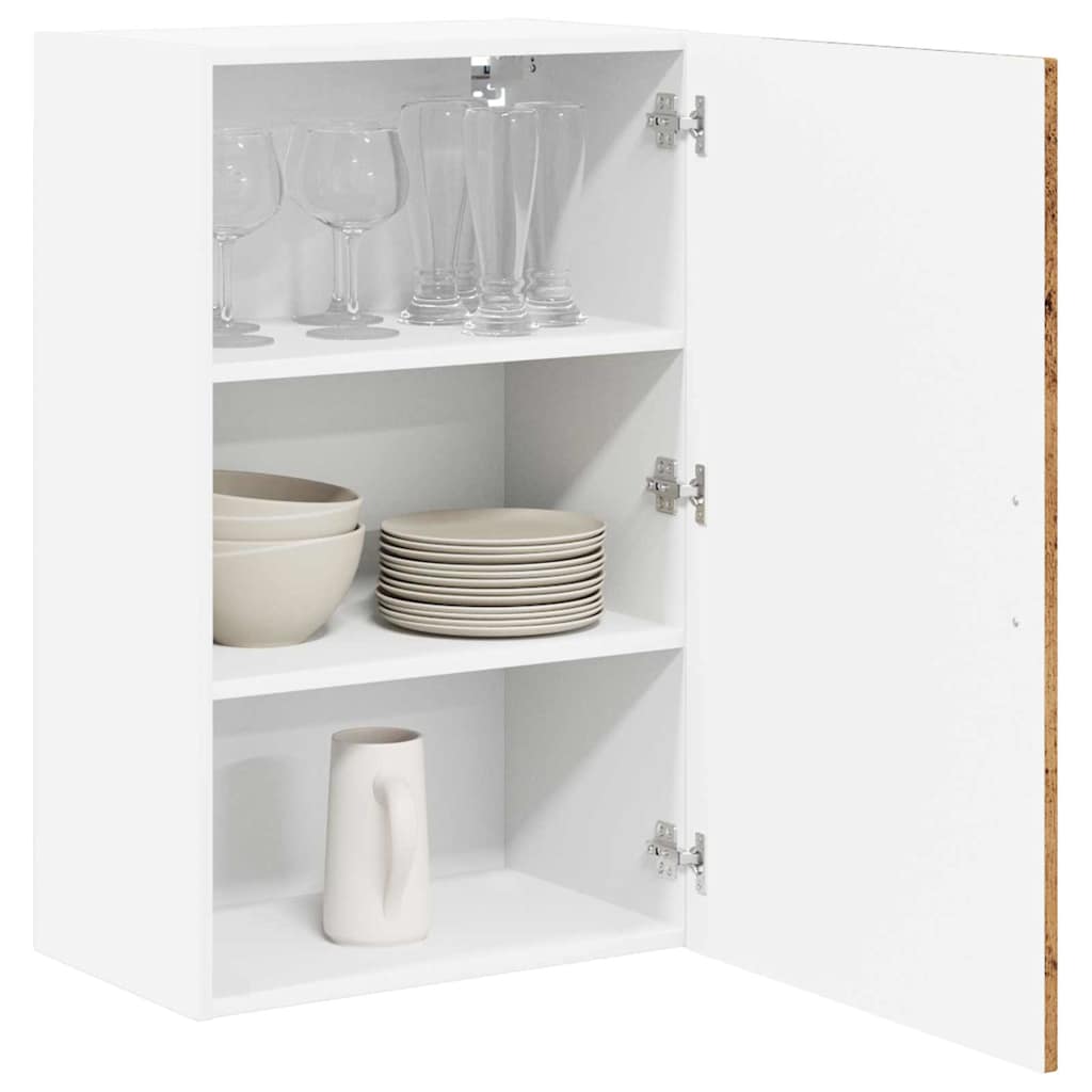 vidaXL Keukenkast aan de muur Oud Hout 50 x 31 x 80 cm Bewerkt hout