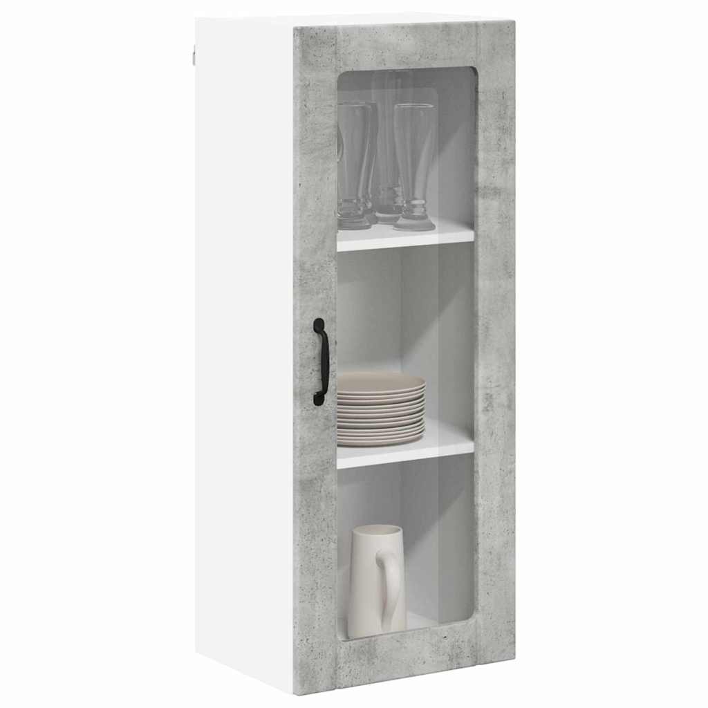 vidaXL Keukenkast aan de muur met plank Beton Grijs 40 x 31 x 100 cm