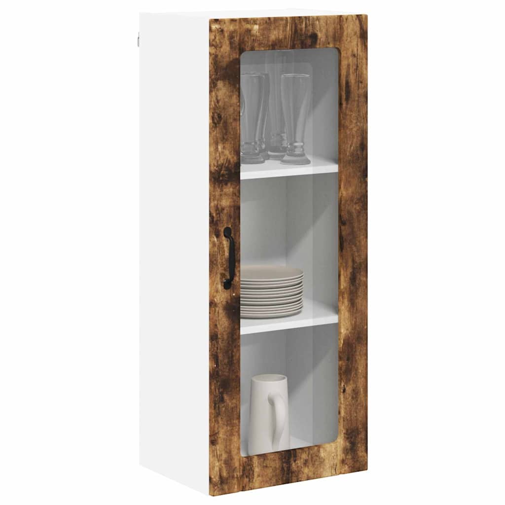 vidaXL Keukenkast aan de muur met plank Gerookt eiken 40 x 31 x 100 cm