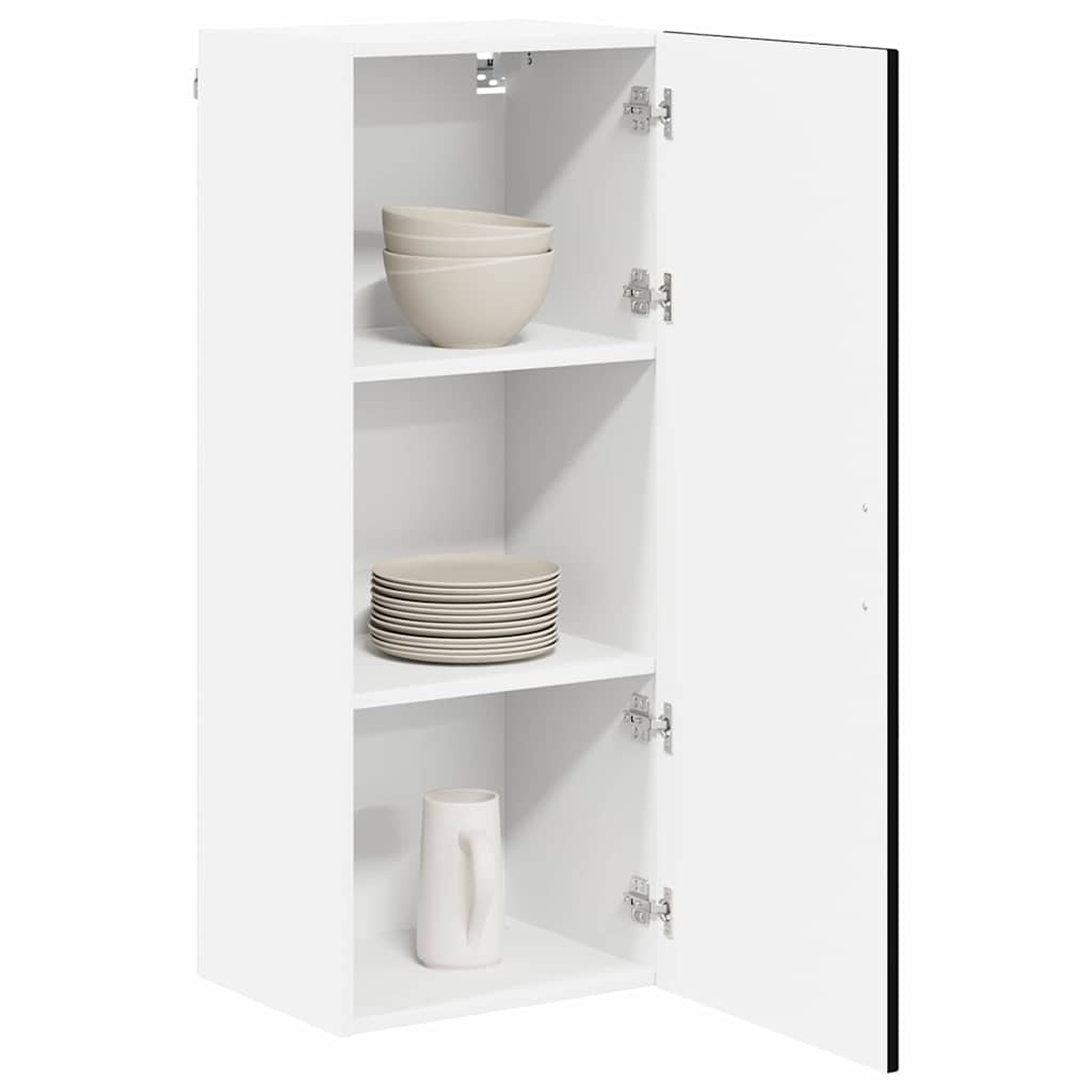 vidaXL Keukenkast aan de muur Zwart 40 x 31 x 100 cm Bewerkt hout