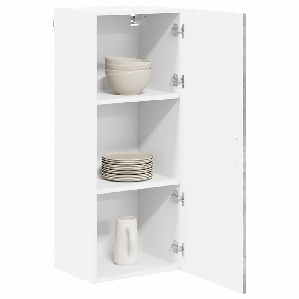 vidaXL Keukenkast aan de muur met plank Beton Grijs 40 x 31 x 100 cm