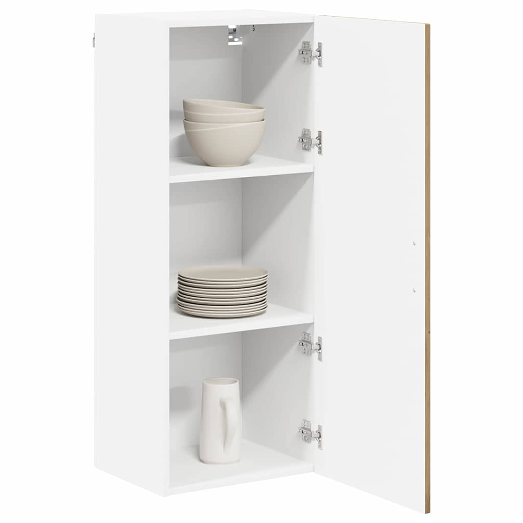 vidaXL Keukenkast aan de muur met plank Artisan Eiken 40 x 31 x 100 cm