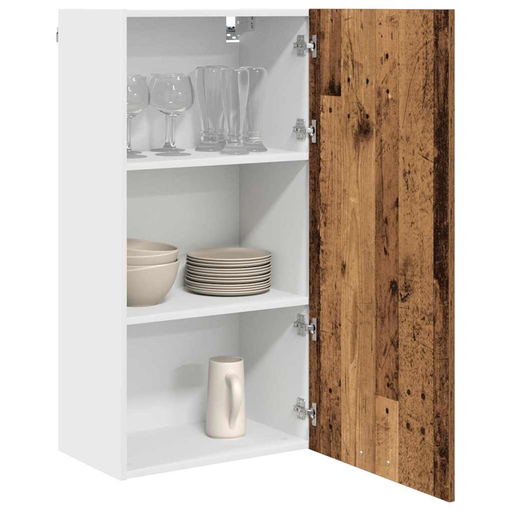 vidaXL Hangkast Riga Sonoma Eik en Wit 50 x 31 x 100 cm Bewerkt hout